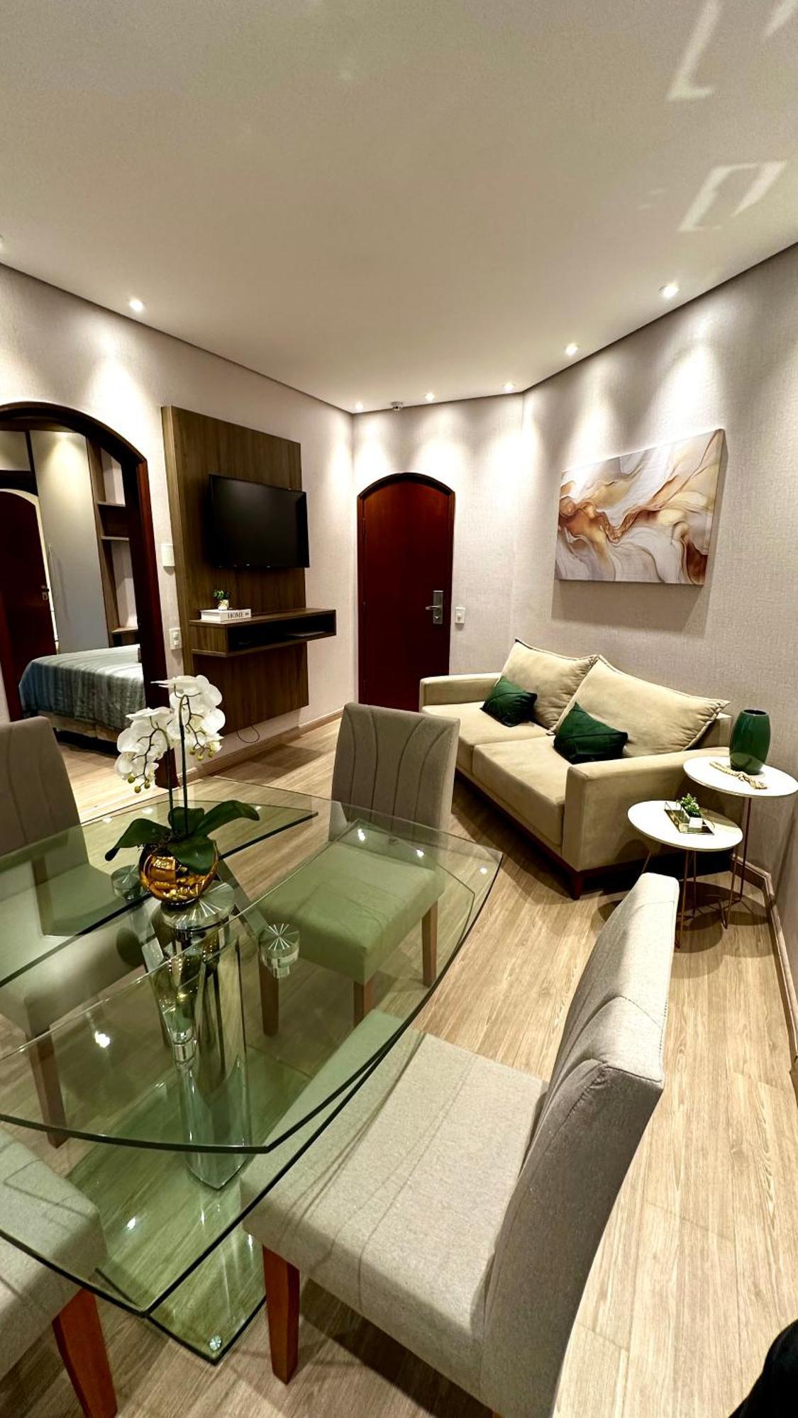 Flat Cosmopolitan Praia Com Estacionamento Gratis - Gonzaga - Andar Alto Santos  Exterior photo