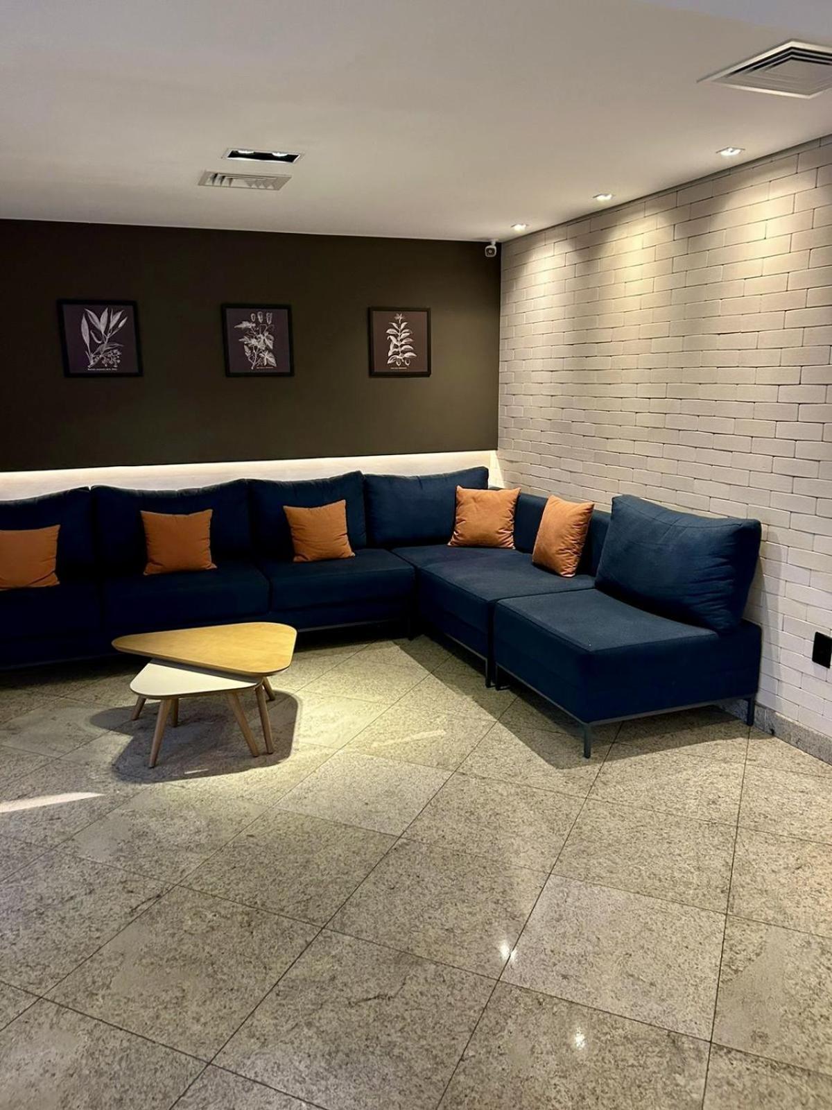 Flat Cosmopolitan Praia Com Estacionamento Gratis - Gonzaga - Andar Alto Santos  Exterior photo
